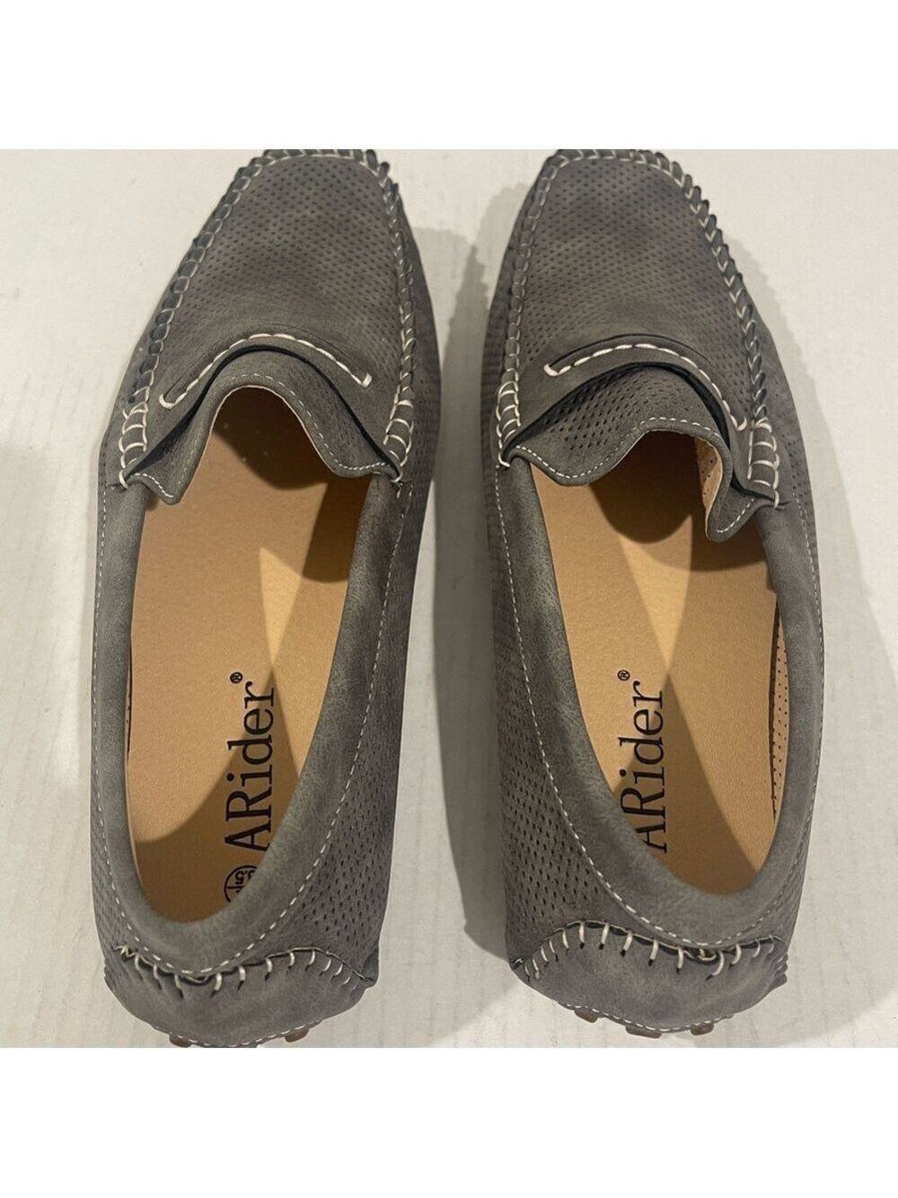 Men’s Arider Grey Suede Loafers Size 8.5 US! - Picture 7 of 10